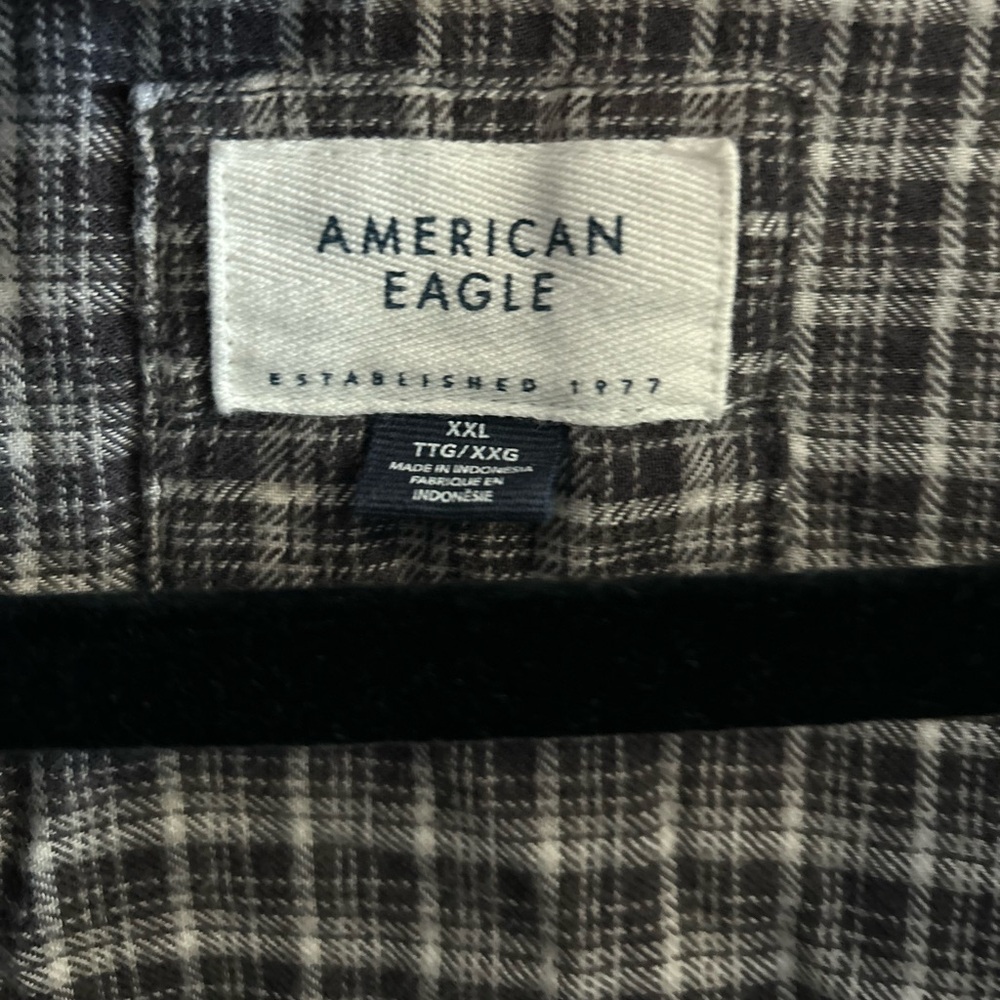 American Eagle Plaid Flannel - Picture 3 of 7